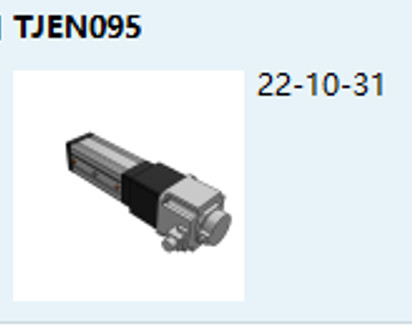 TJEN095 servo electric cylinder Linear / Foldback Programmable
