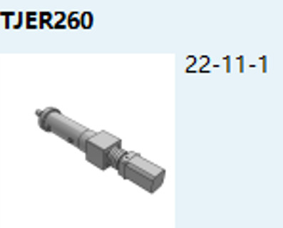 Linear / Foldback servo electric cylinder TJER260